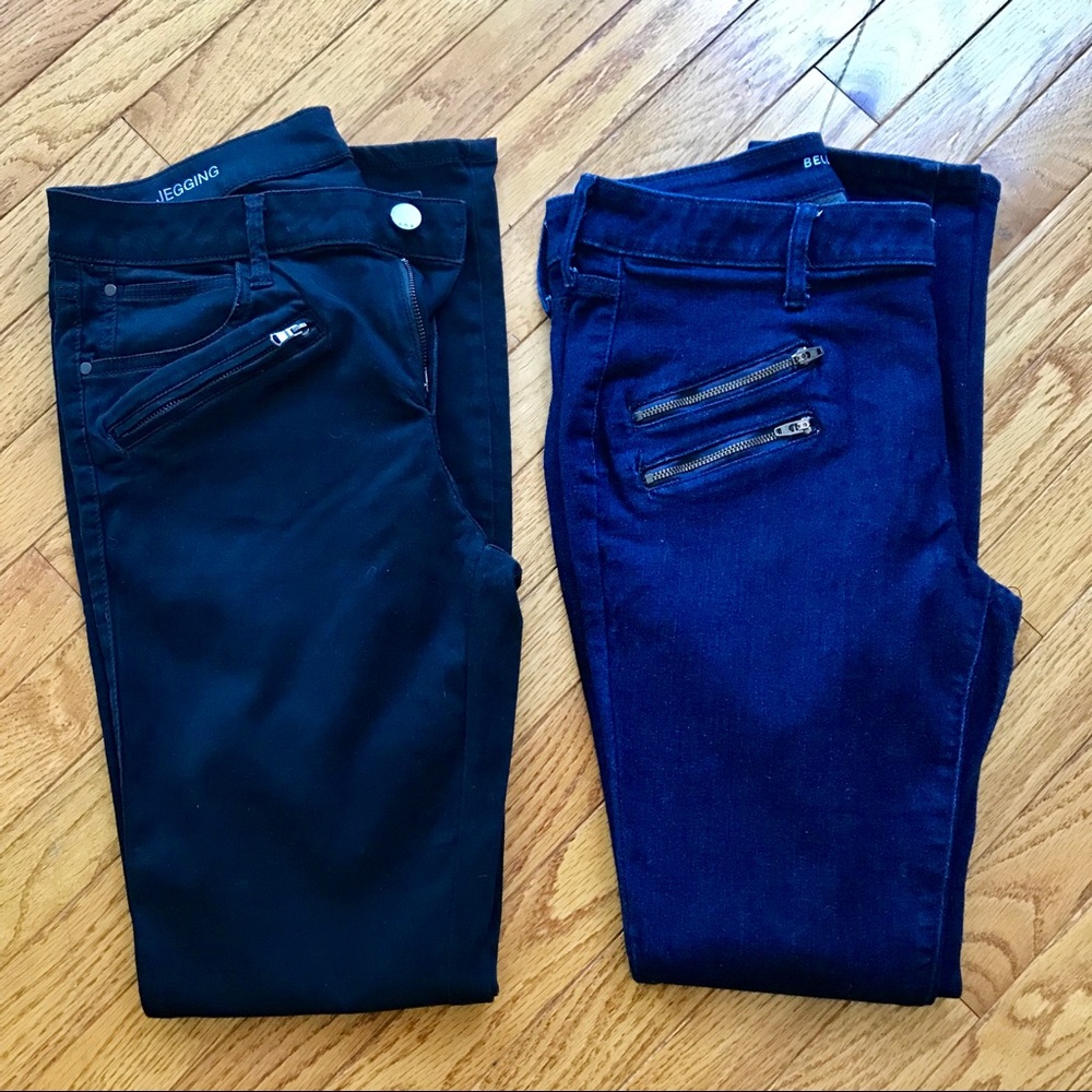 Pair of Zip Pocket Skinny Jeans